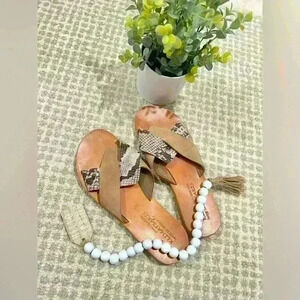 Klimatsakis Real Leather Sandal Womens Lissandra 751 Size 9